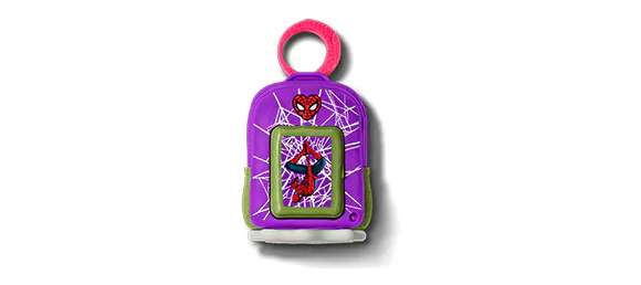 MOCHILA MORADO/VERDE