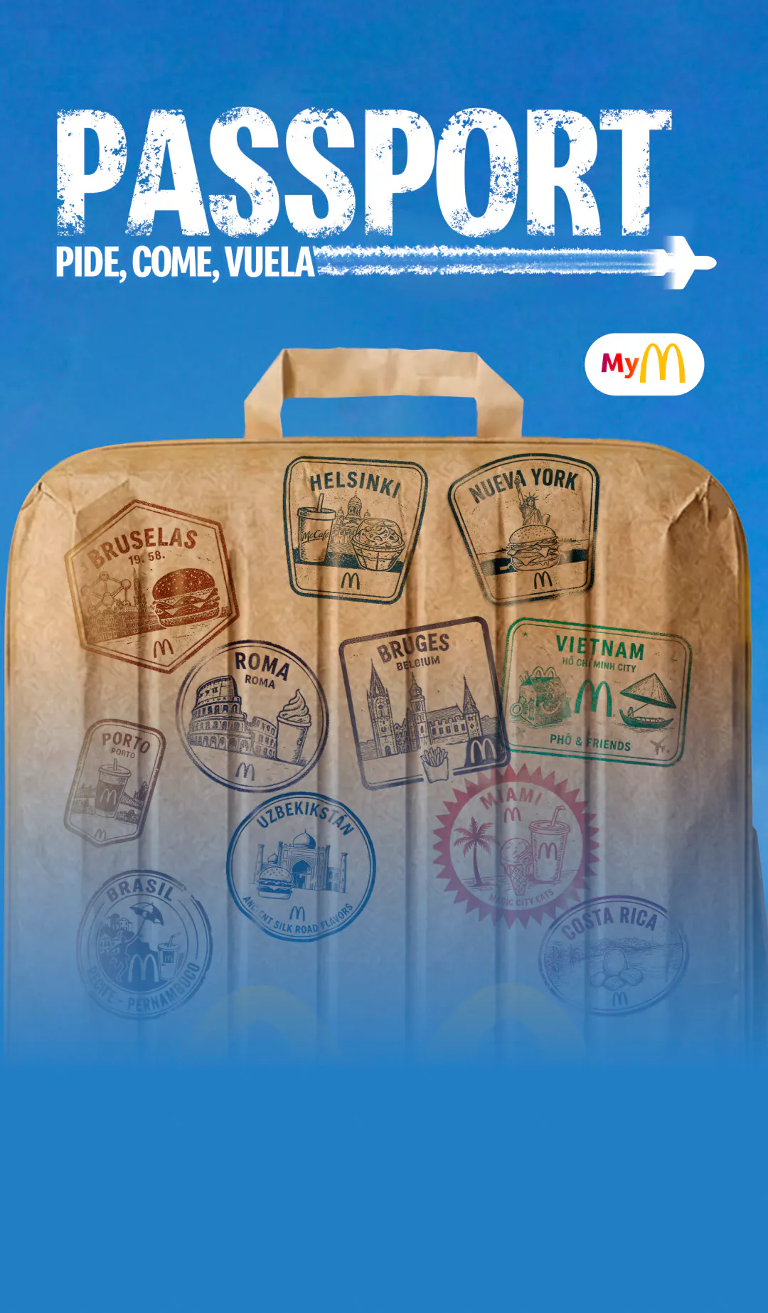 Story 1: Haz el viaje de tu vida sello a sello al pedir por +1,50€ en la App