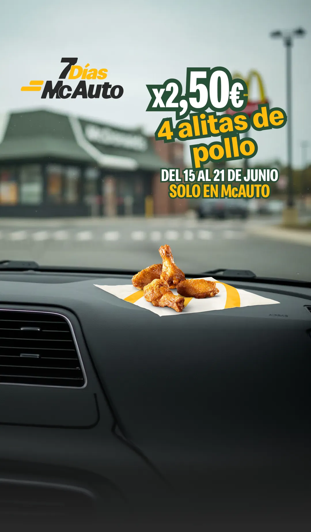 Story 1: Oferta: 4 Alitas por 2,50€