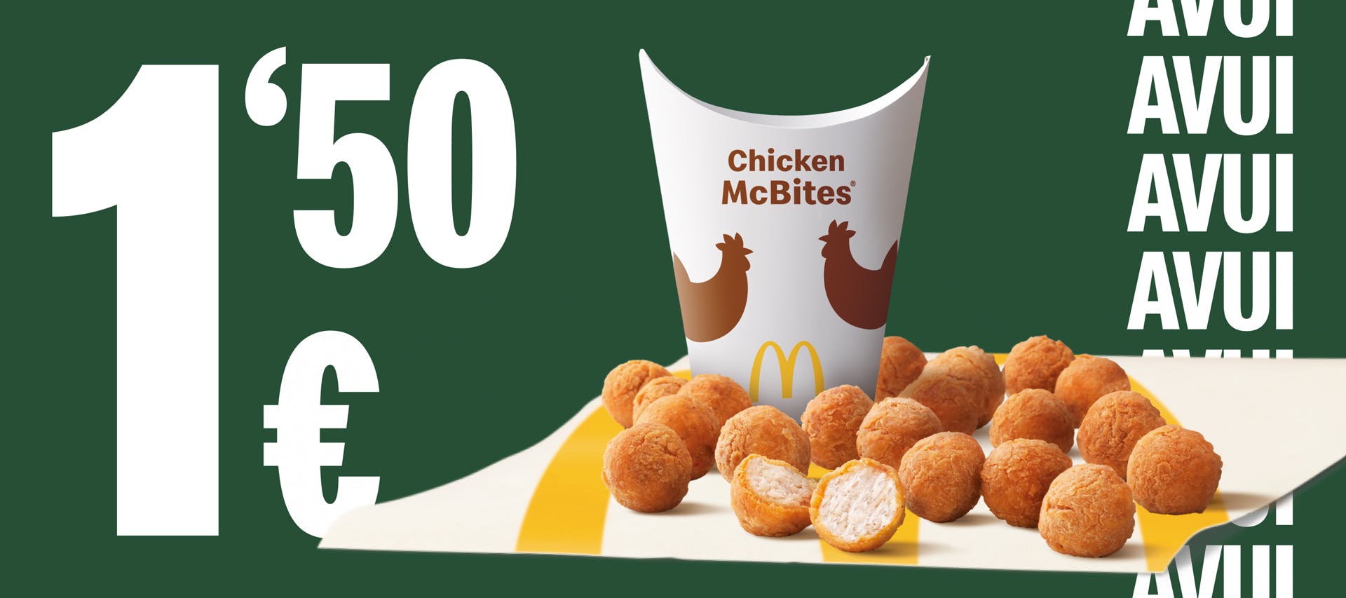 20 Chicken McBites®️ per 1,50€