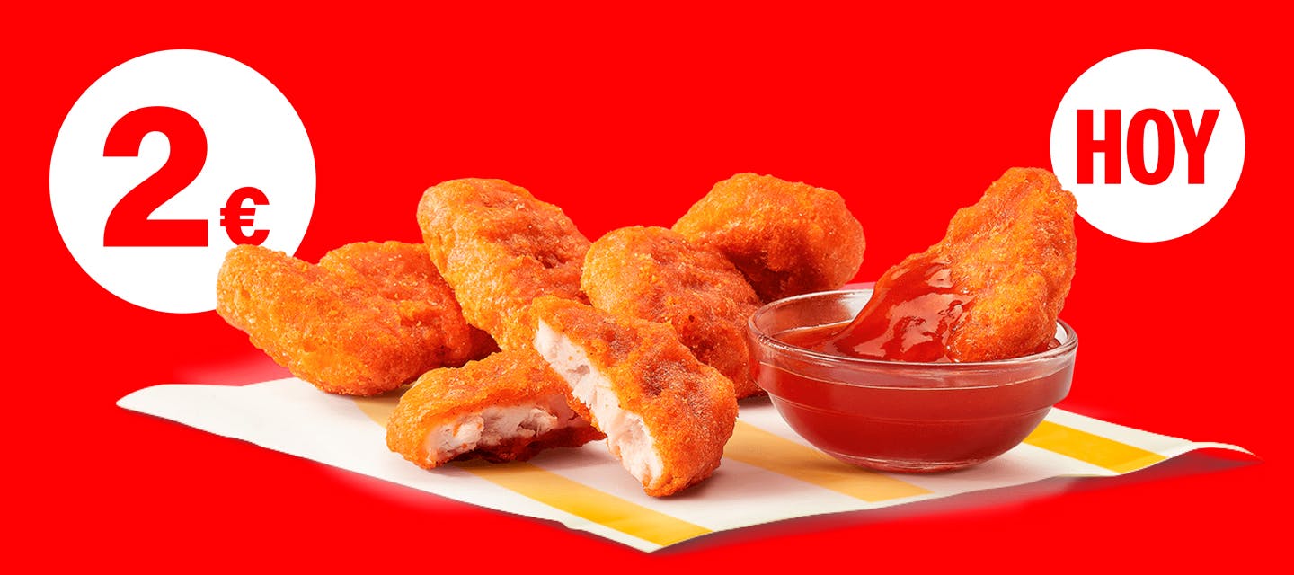 6 McNuggets® o Spicy McNuggets 2€